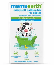 Mama Earth Baby Bathing Bar Pack of 2 - 75 gm each