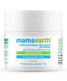 Mama Earth Milky Soft Diaper Rash Cream for Babies  50g