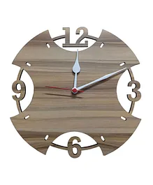 Glowbird Wooden Wall Clock - Brown