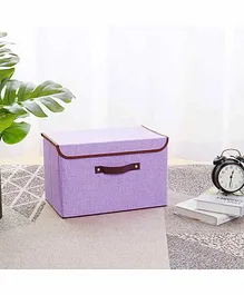 Muren Foldable Storage Box with Handle - Purple