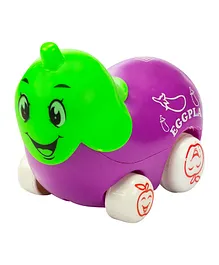 Mee Mee Easy Grip Push and Pull Fruity Cuties with Wheels - Purple 