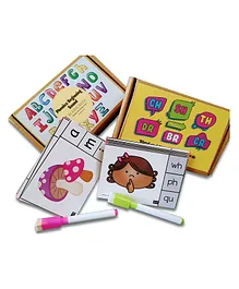Doxbox Phonics Sound Learning Flashcards Multicolour Pack of 2 - 56 pieces 