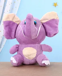Funzoo Appu Elephant Clip On Soft Toy Purple - Height 18 cm