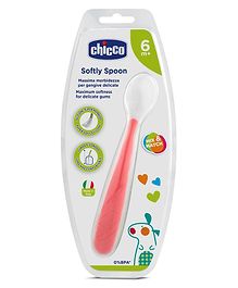 Chicco Soft Silicone Spoon - Red