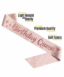 Syga Birthday Queen Sash Pink - 80 cm