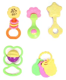 Toysons Rattle Set Pack of 5 - (Color and Design May Vary)