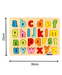 LazyToddler Educational Wooden Small Alphabets Board Multicolor - 26 Pieces