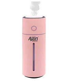 Allin Exporters Mini Ultrasonic Humidifier With LED Lights Pink - 160 ml