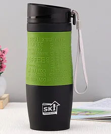 Ski Plastoware Insulated Steel Water Bottle Green - 380 ML