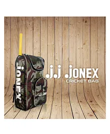 JJ Jonex Cricket Kit Bag Army Design Backpack - Multicolor