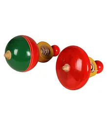Crafts and Culture Wooden Pull Latto Set of 2 - Multicolour