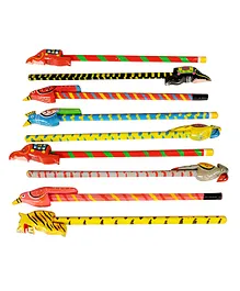 Crafts and Culture Wooden Pencil Set of 5 - Multicolour