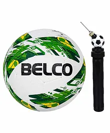 Belco Sports Cyclone Football with a Double Action Pump Size 5 - Green