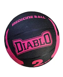 Diablo Rubber Medicine Balls with Bounce Effect 2 KG - Black Pink