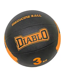 Diablo Rubber Medicine Balls with Bounce Effect 3 KG - Black Orange