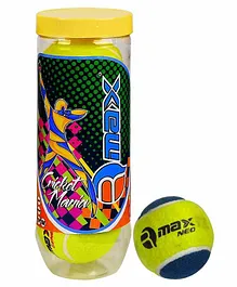 Rmax Neo Heavy Cricket Tennis Ball Pack of 3 - Green