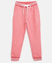 Alcis Solid Full Length Joggers - Coral