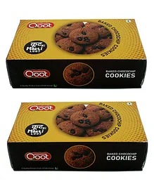 Qoot Choco Chip Cookies Pack of 2 - 200 gm Each
