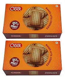 Qoot Atta Cookies Pack of 2 - 200 gm Each