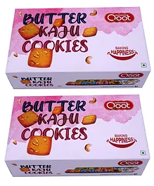 Qoot Cashew Butter Cookies Pack of 2 - 200 gm Each