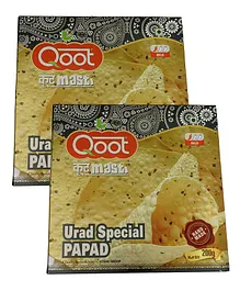 Qoot Khatta Meetha Chana Papad Pack of 2 - 200 gm Each