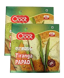 Qoot Tiranga Papad Pack of 2 - 200 gm Each