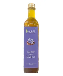 Praakritik Organic Cold Pressed Flaxseed Oil - 500 ml