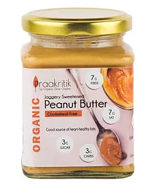 Praakritik Organic Jaggery Sweetened Peanut Butter - 250 gm