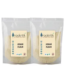 Praakritik Organic Jowar Atta Pack of 2 - 500 gm each