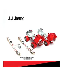 JJ JONEX Tenacity Adjustable Quad Roller Skates - Red