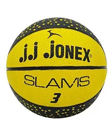 JJ Jonex Kids Slamz Basket Ball Size 3 Yellow - Diameter 56 cm