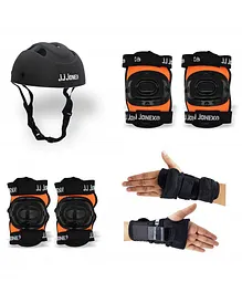 JJ Jonex Skating Protection Kit Medium Size - Orange Black