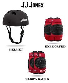 JJ Jonex Skating Protection Kit Small - Black & Red