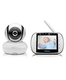 Motorola Digital Audio Video Baby Monitor - White Black