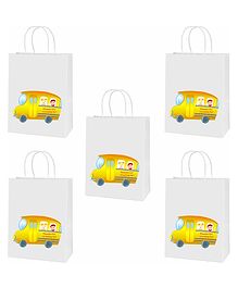 Untumble Bus Themed Party Bags Yellow  - Pack of 10 