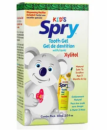 Xlear Spry Dispensing Pacifier and Xylitol Tooth Paste Kit With Free Sticker - 80 ml