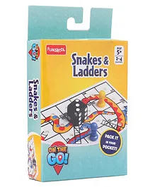Funskool Travel Snakes and Ladders - Multicolour