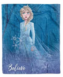 Disney Frozen Flannel Super Soft Kids Blanket - Blue