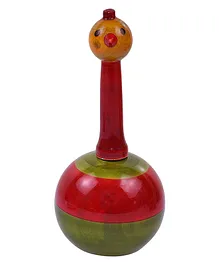 Smartcraft Handcrafted Wooden Balancing Duck - Red and Green