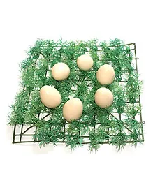 SmartCraft Wooden Egg Toyset Pack of 6 - Beige