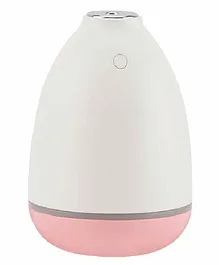  Inone Humidifier With Multicolored LED Light - Pink White
