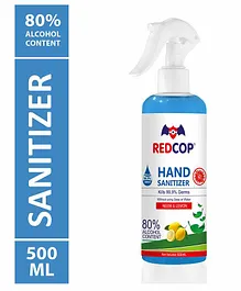 Redcop Alcohol Based Antibacterial Liquid Hand Sanitizer Bottle - 500 ml
