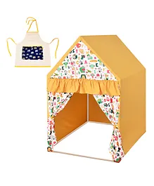 Play House Kids Hut Shape Tent House with Apron Mini Size - Yellow