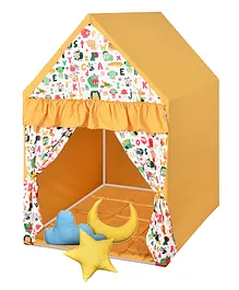Play House Kids Hut Shape Tent House with Quilt & Cushion Set Mini Size - Yellow
