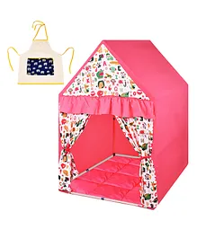 Play House Kids Mini Play Tent House With Apron- Pink