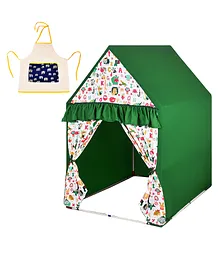 Play House Kids Mini Play Tent House With Apron - Green 