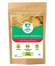 Little Moppet Baby Foods Instant Wheat Dalia Moongdal Mix - 200g