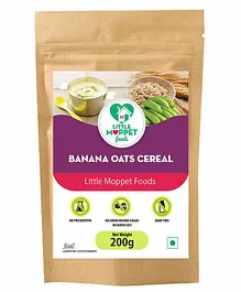 Little Moppet Baby Foods Banana Oats Cereal - 200g