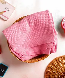 GREENDiGO 100% Organic Cotton Knitted Blanket - Pink