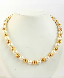 Milyra Necklace Pearls - Golden